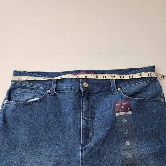 Gloria Vanderbilt Supreme Stretch Amanda Jeans Size 16 Petite - Picture 12 of 14